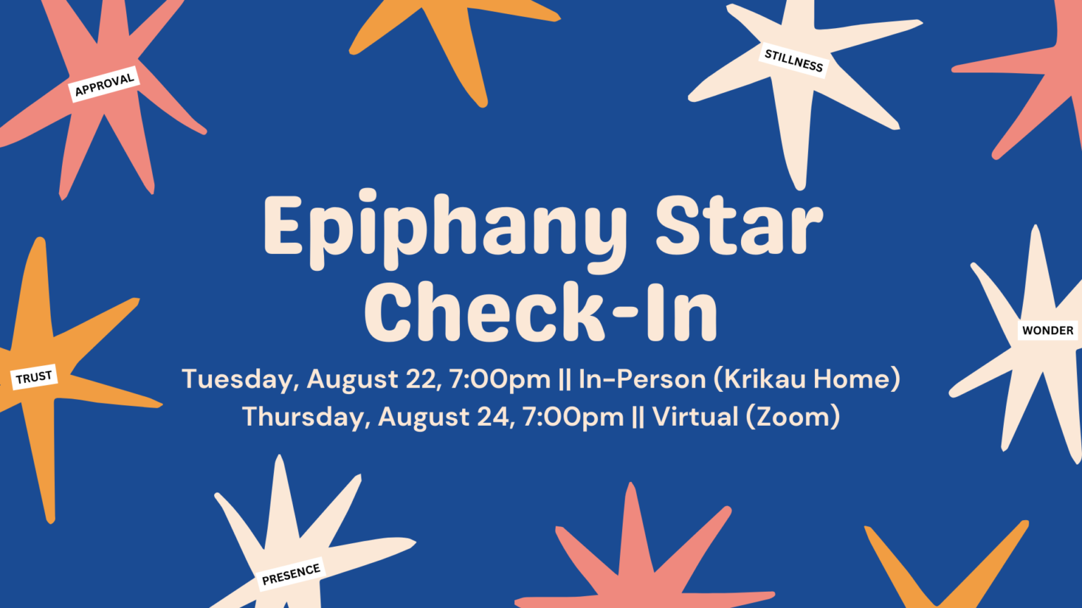 Epiphany Star CheckIn (InPerson) Towson Presbyterian Church